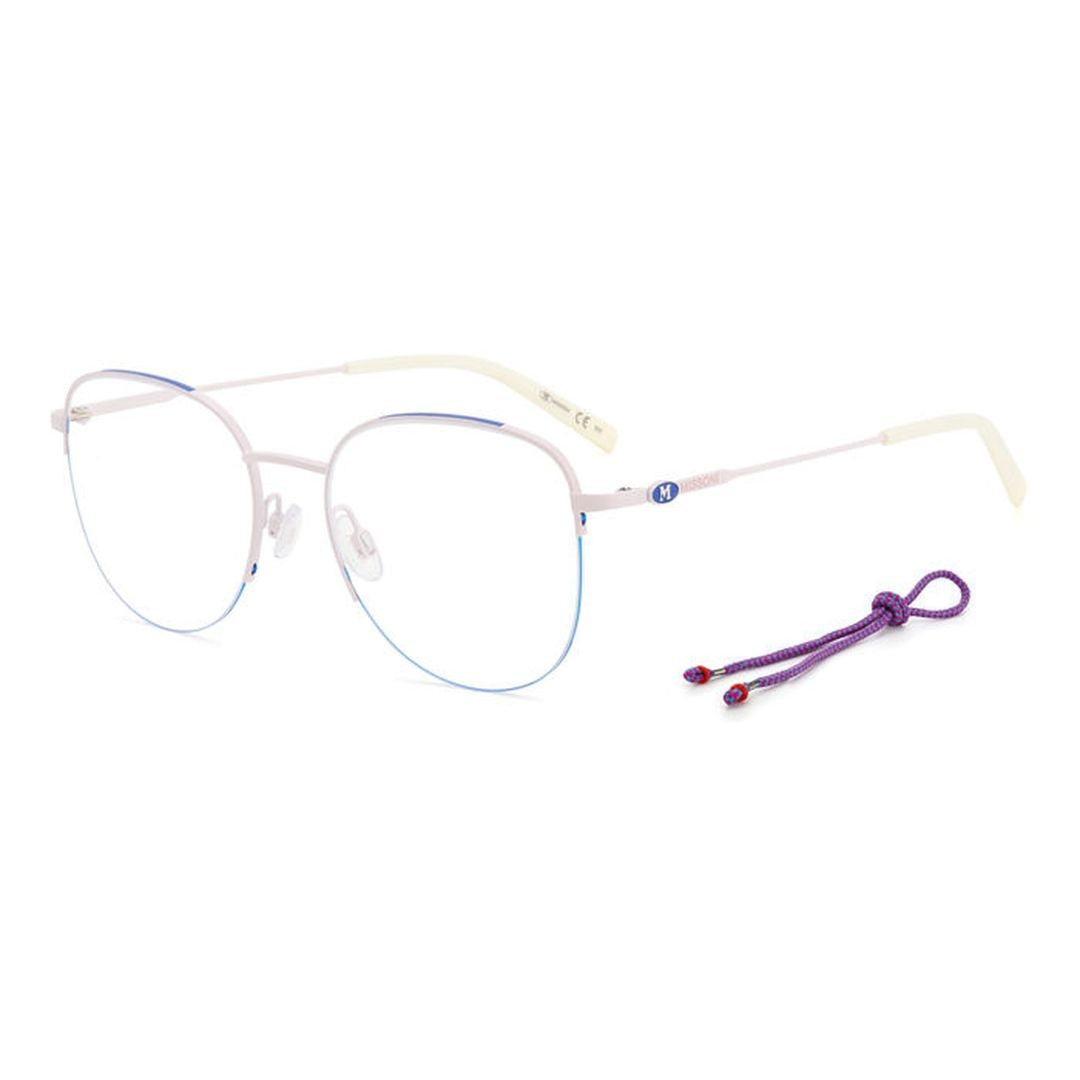 M Missoni Mmi 0085 Rounded Square Lenses With Subtle Gradient Metal Frame