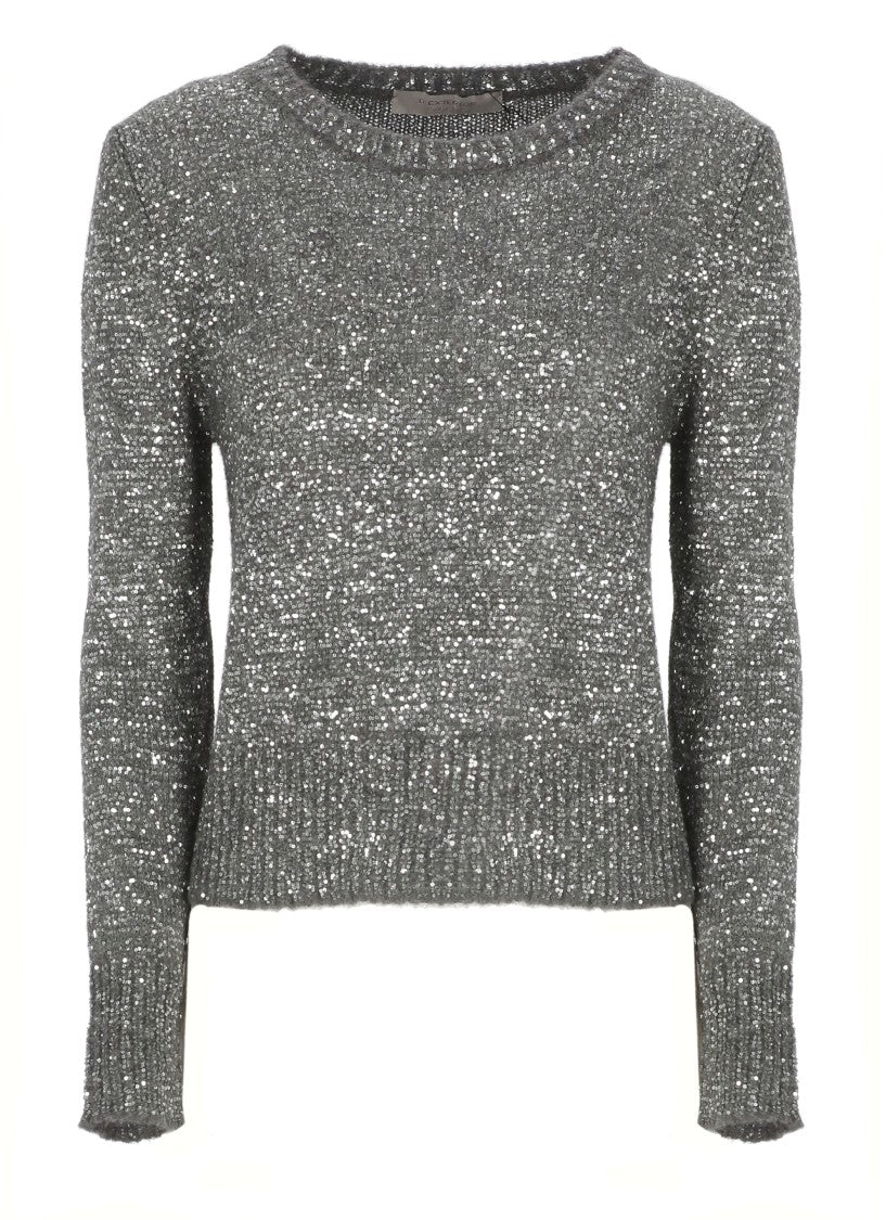 D. Exterior Grey Wool And Alpaca Sweater