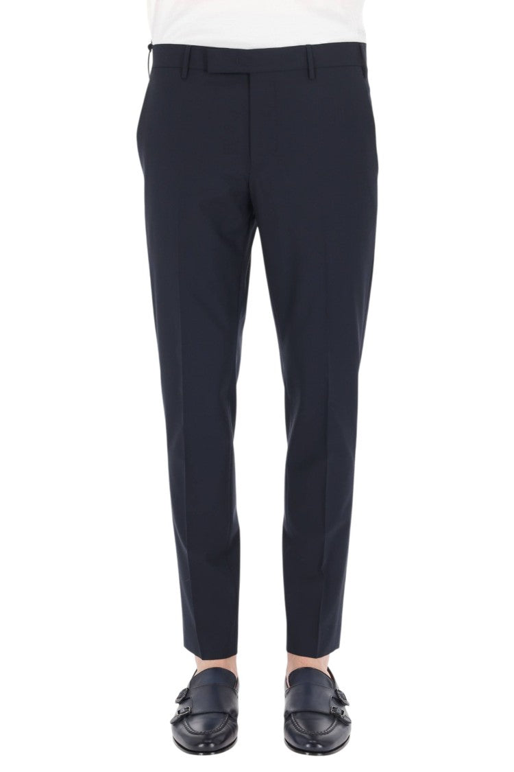 Pt Torino Dieci Fit Tropical Wool Trousers