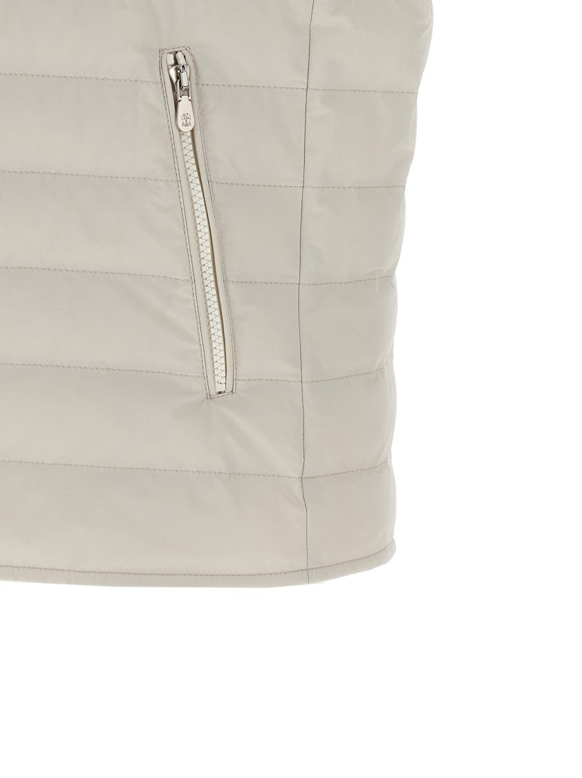 Brunello Cucinelli Quilted Vest In Water-Repellent Technical Fabric