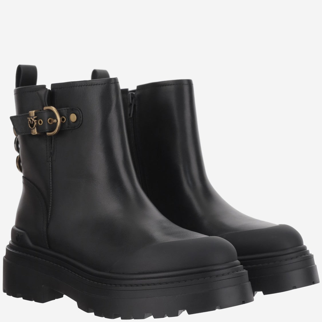 Pinko Mia 21 Leather Ankle Boots