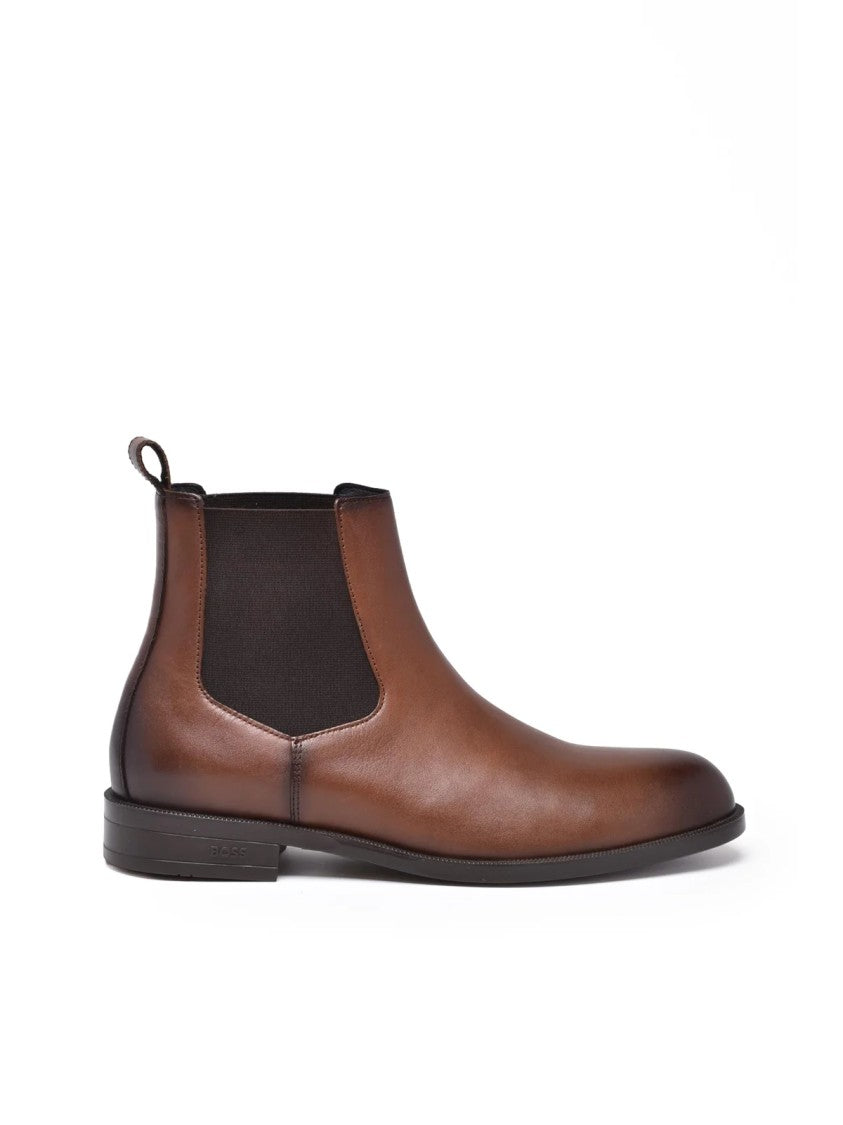 Boss Brown Leather Chelsea Boots