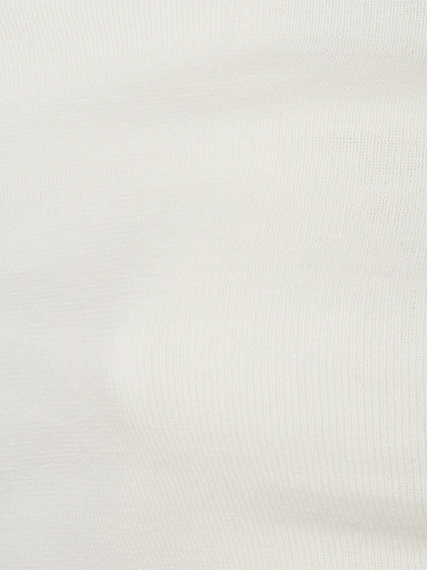 Almada Label Off-Shoulder White Poppy Top