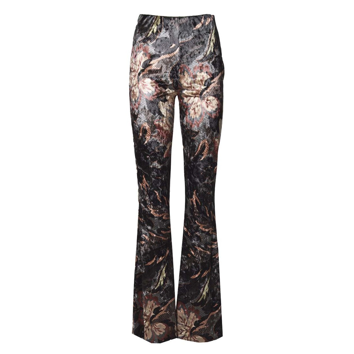 Etro Flare Pants In Multicolored Printed Chenille