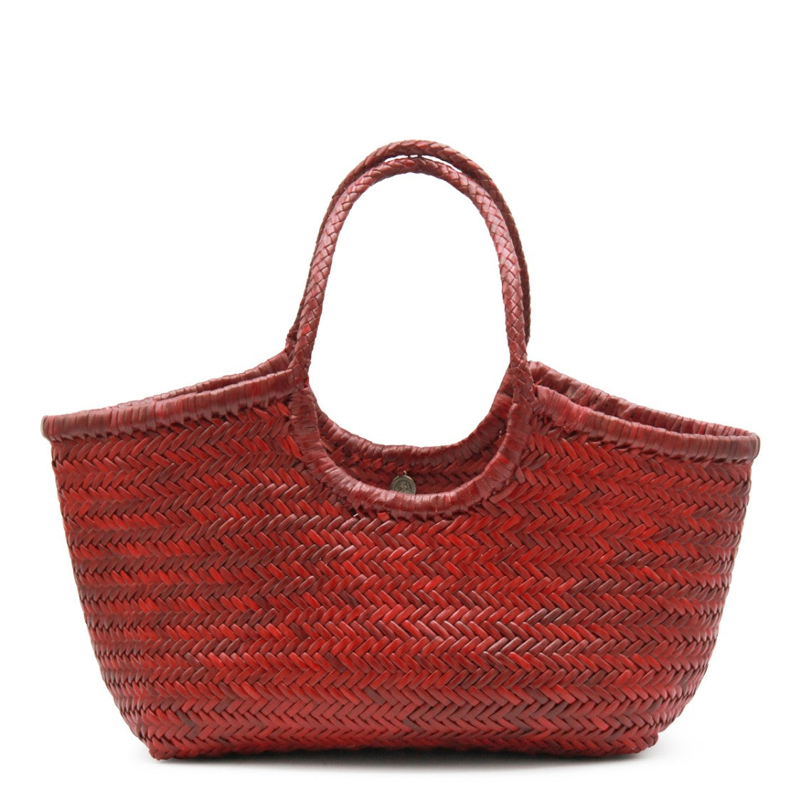 Dragon Diffusion Woven Red Leather Nantucket Big Tote Bag