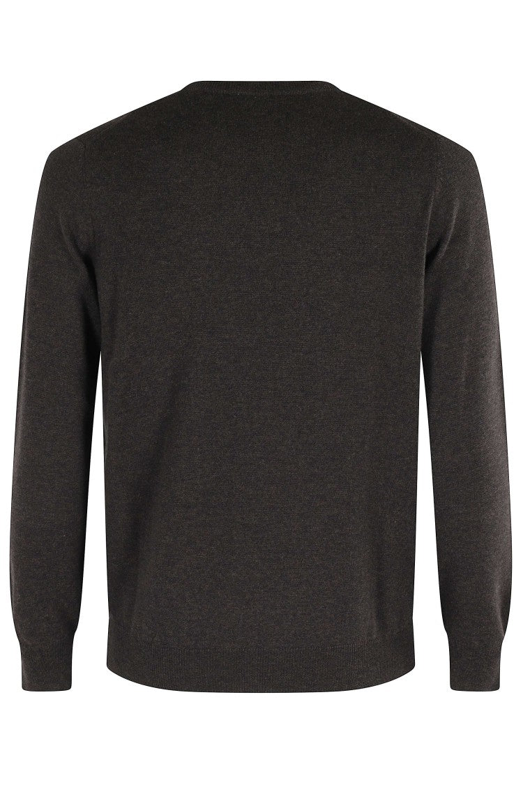 Kangra Ebony Crewneck Wool Sweater