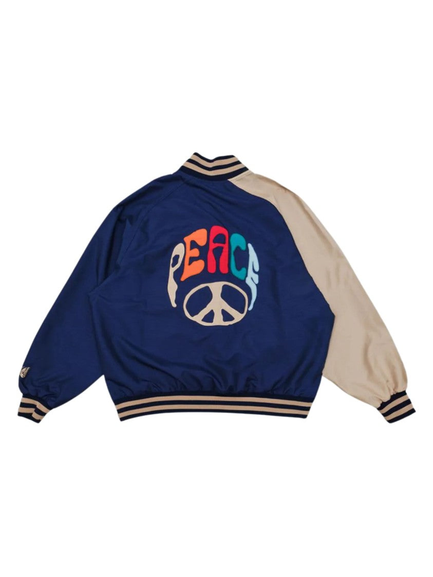 Needles Varsity Cursive Logo Stadium Jacket