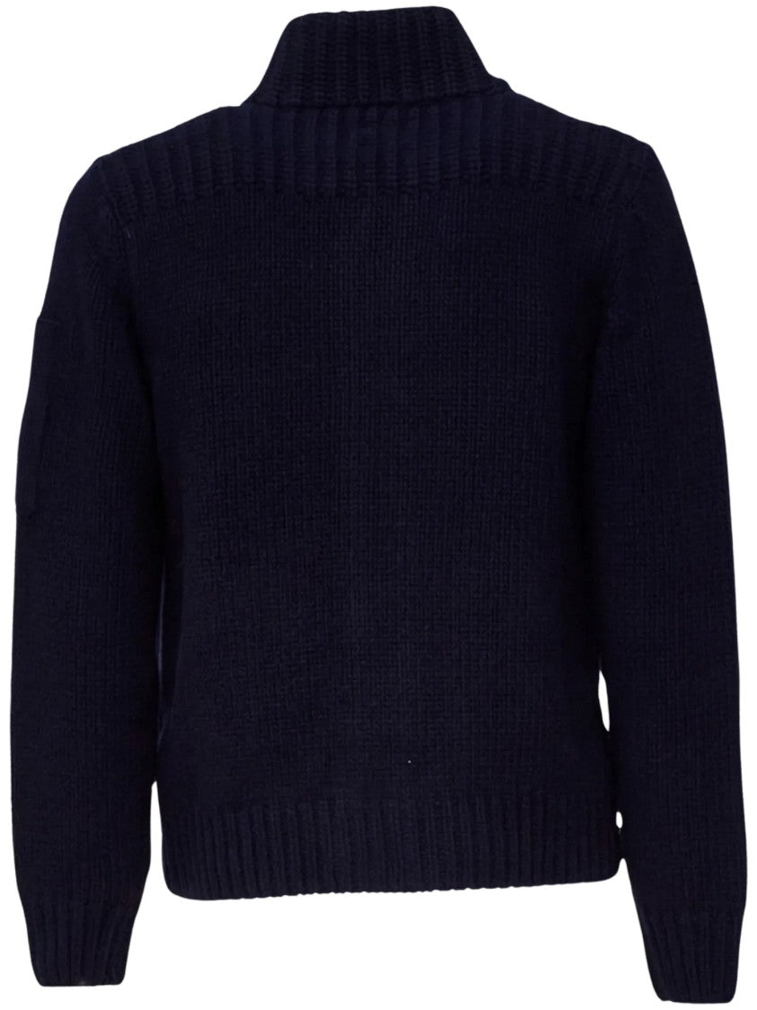 C.P. Company Lambswool Button Lens Sweater
