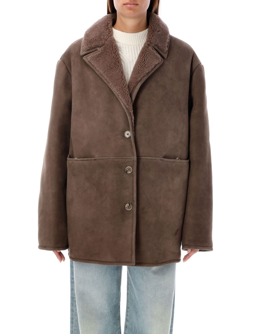 Loulou Studio Cirebo Shearling Coat