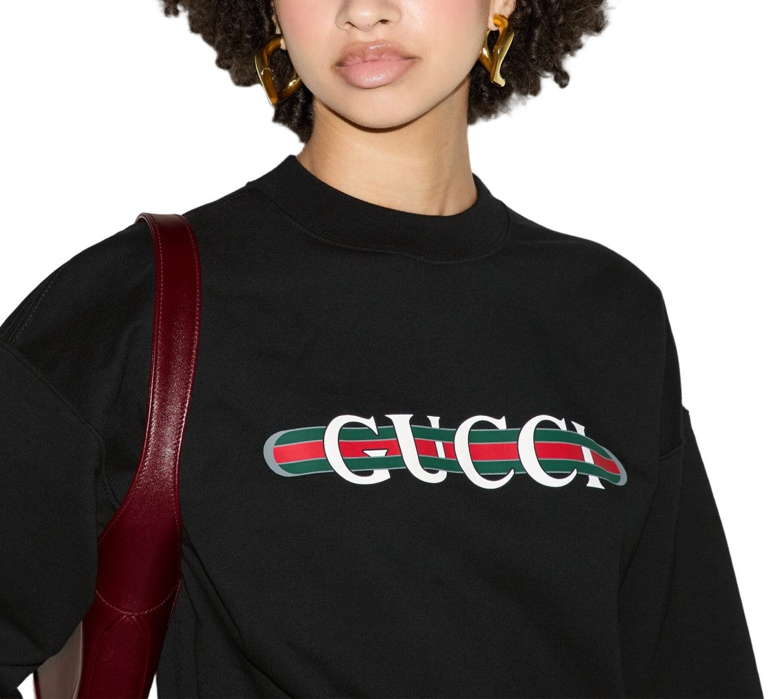 Gucci Long-Sleeve Crew Neck Sweatshirt