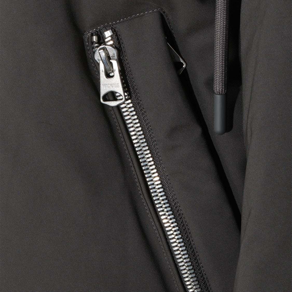 Mackage Quilted Black Hooded Jacket With Plush Lining