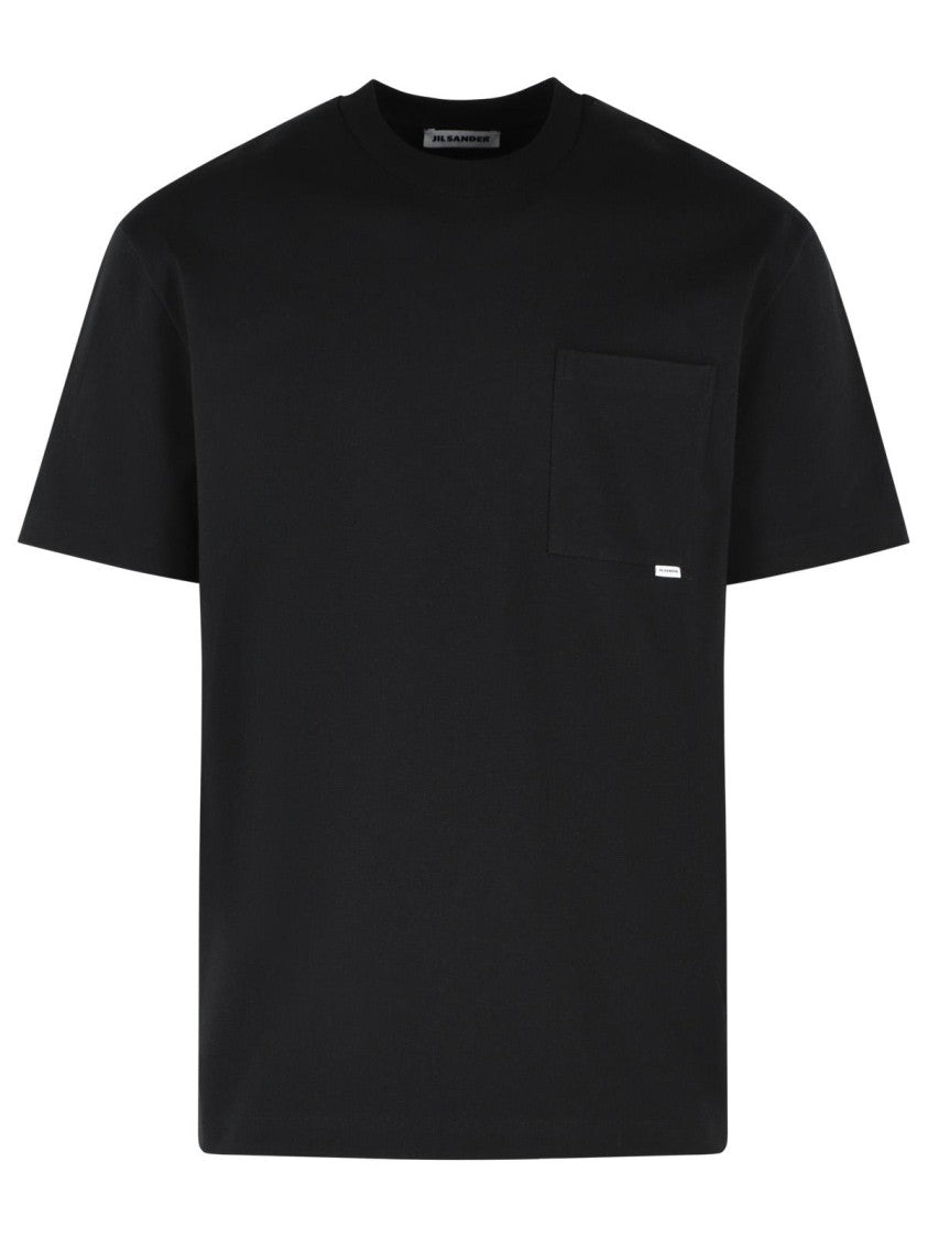 Jil Sander Black Cotton T-Shirt