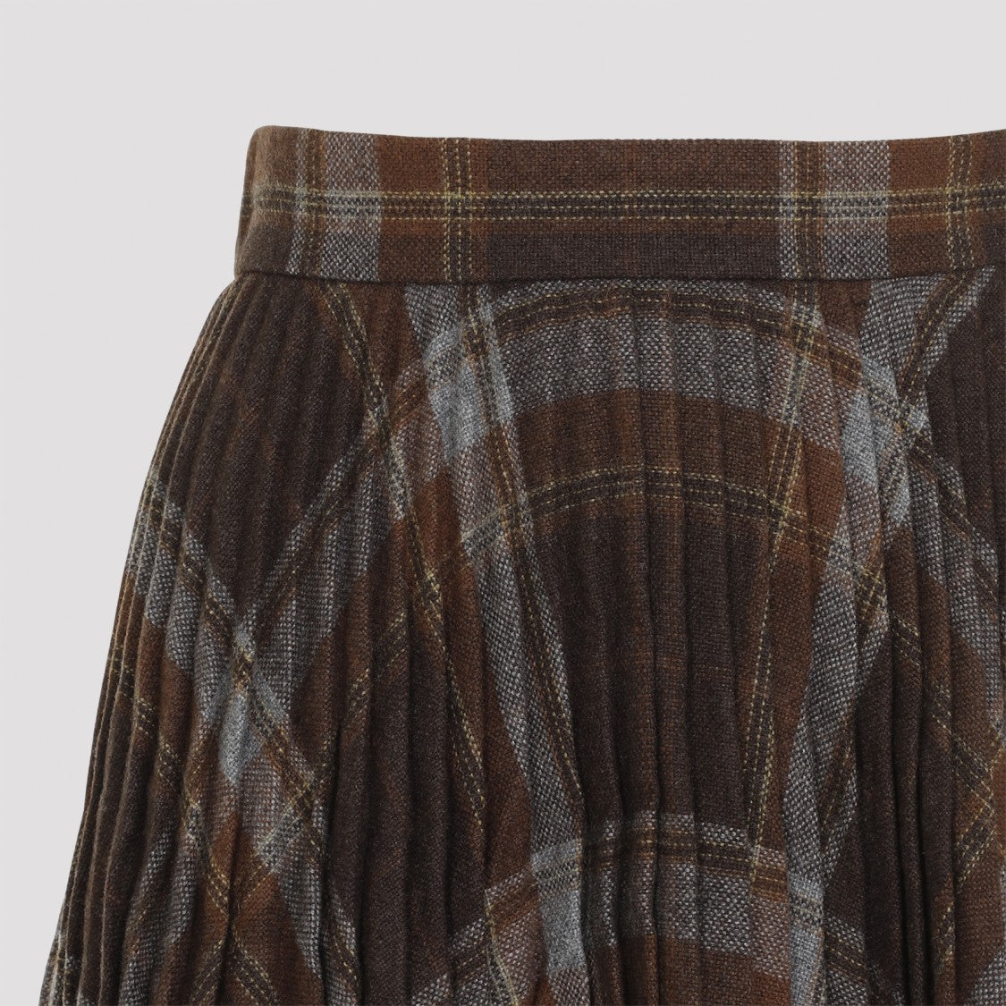 Balenciaga Midi Skirt With Wool Blend And Pleated Design