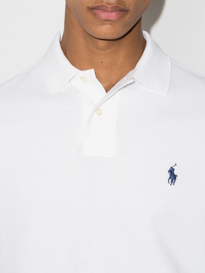 Polo Ralph Lauren White Custom Slim Fit Polo Shirt