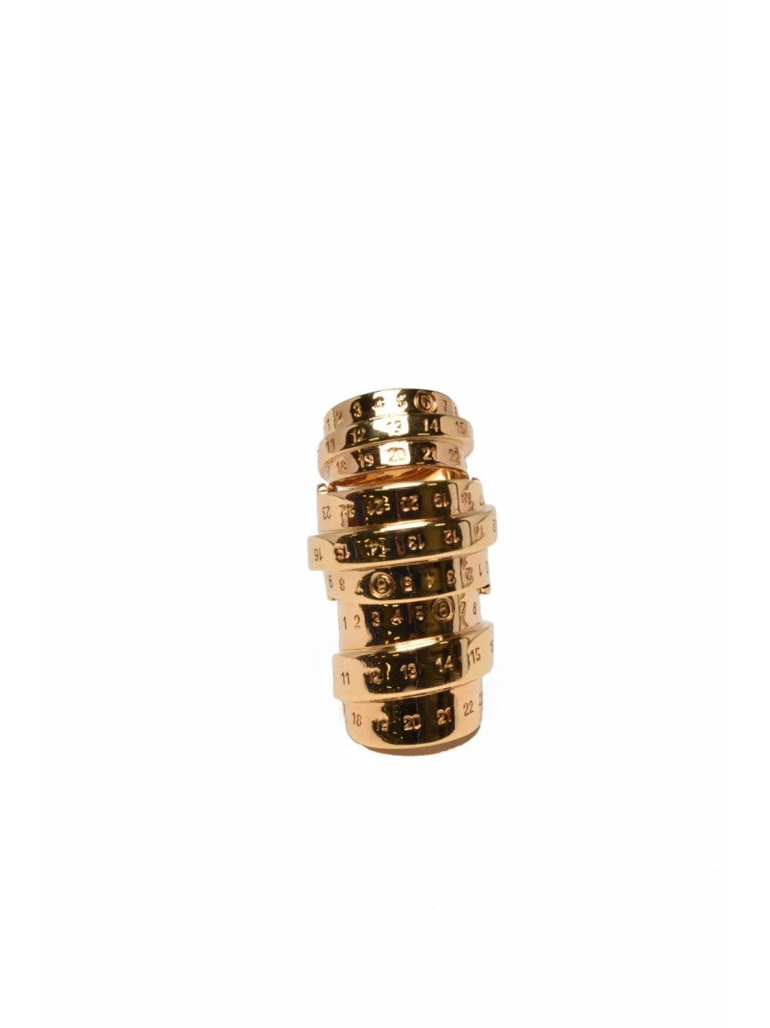 Mm6 By Maison Margiela Gold Brass Spiral Ring