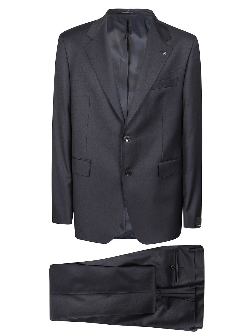 Tagliatore Dark Blue Tailored Notched Suit