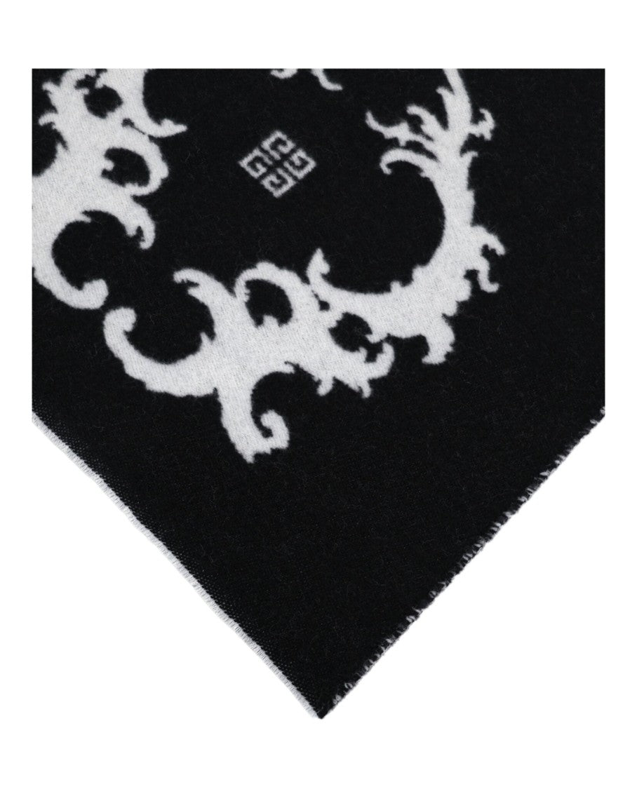 Givenchy Reversible Logo Wool Scarf