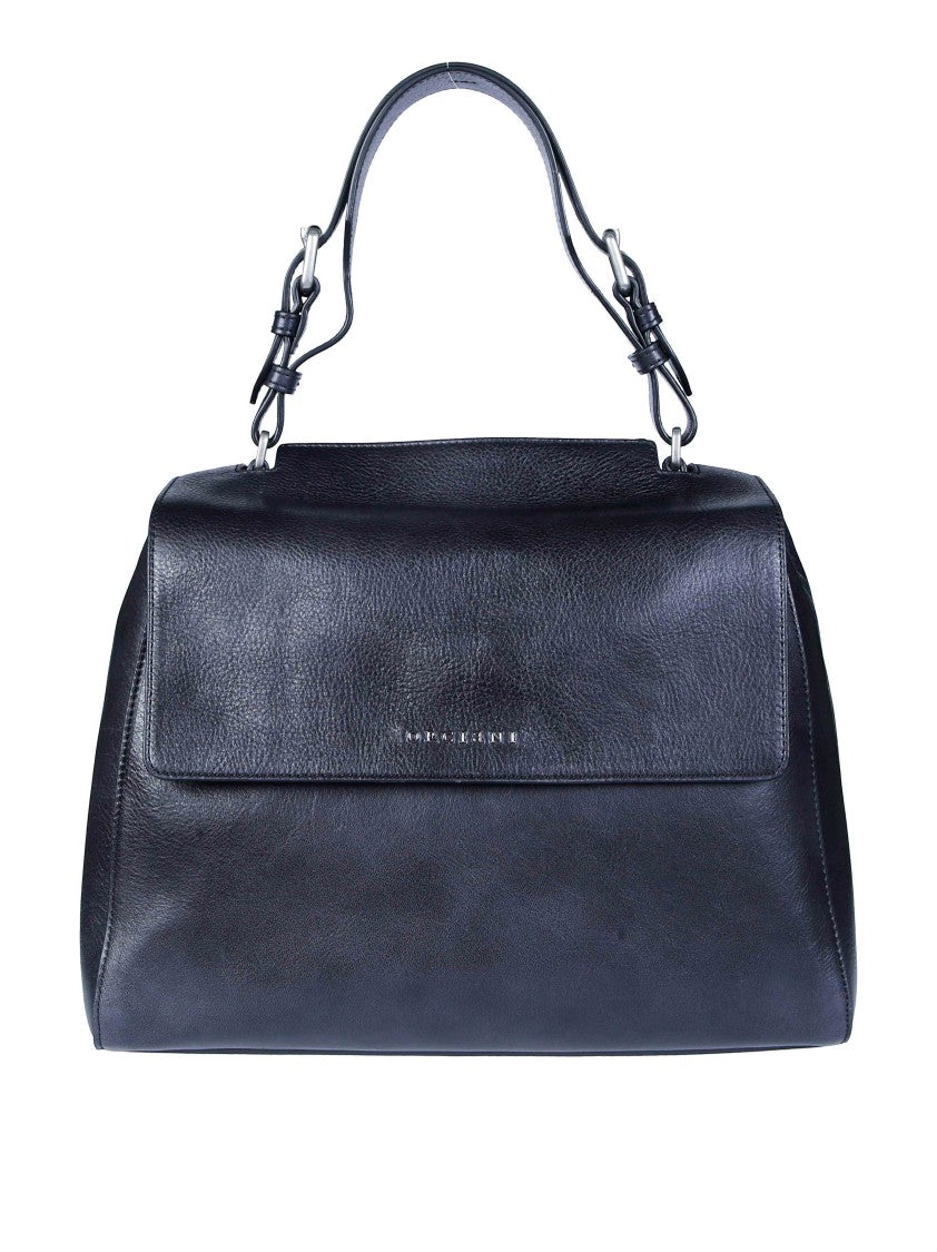 Orciani Sveva M Lagoon Smooth Leather Shoulder Bag