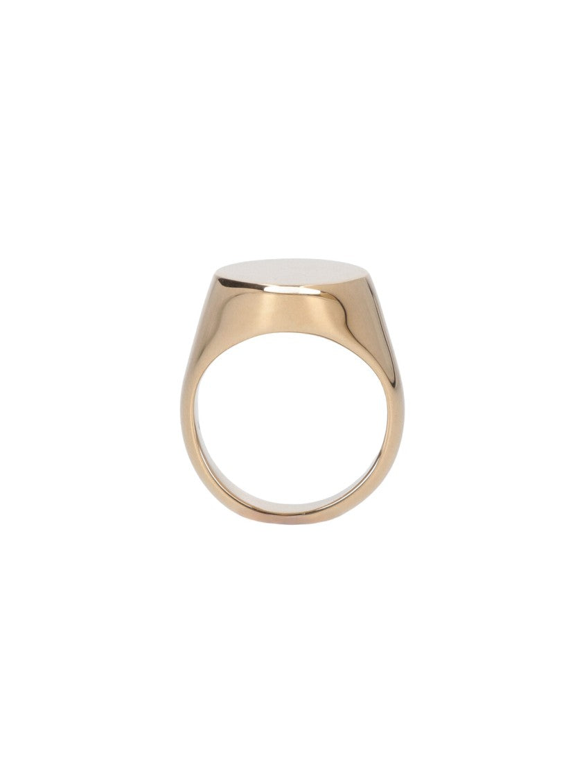 Maison Margiela Gold Oval Silver Ring