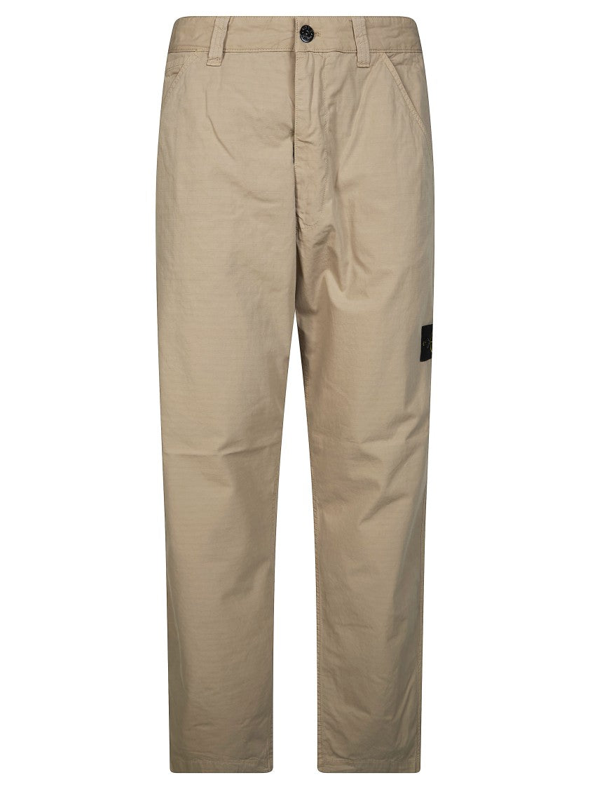 Stone Island Straight Leg Compass Patch Pants