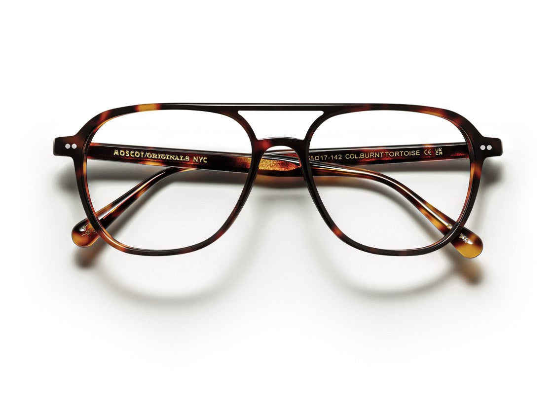 Moscot Tortoiseshell Or-Bjo-O Aviator Eyeglasses