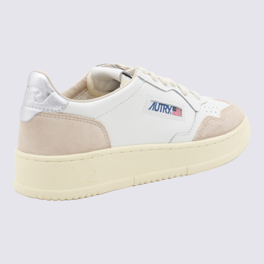 Autry Low-Top Sneakers With Suede Overlays And Metallic Accents