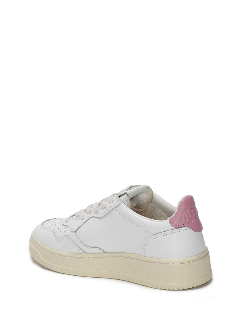 Autry Leather Upper Sneakers With Perforated Detailing