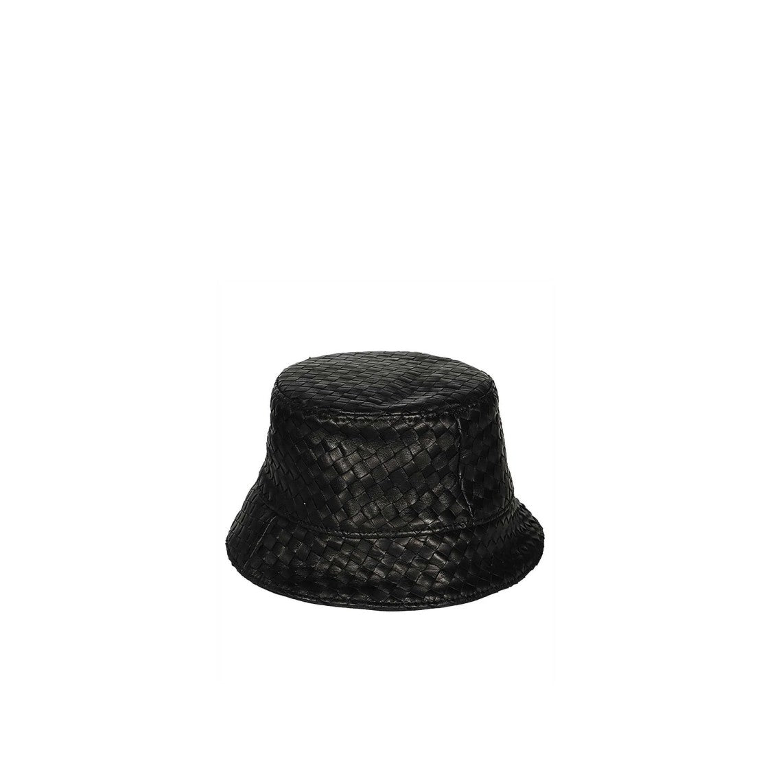 Bottega Veneta Intricately Woven Lamb Leather Bucket Hat