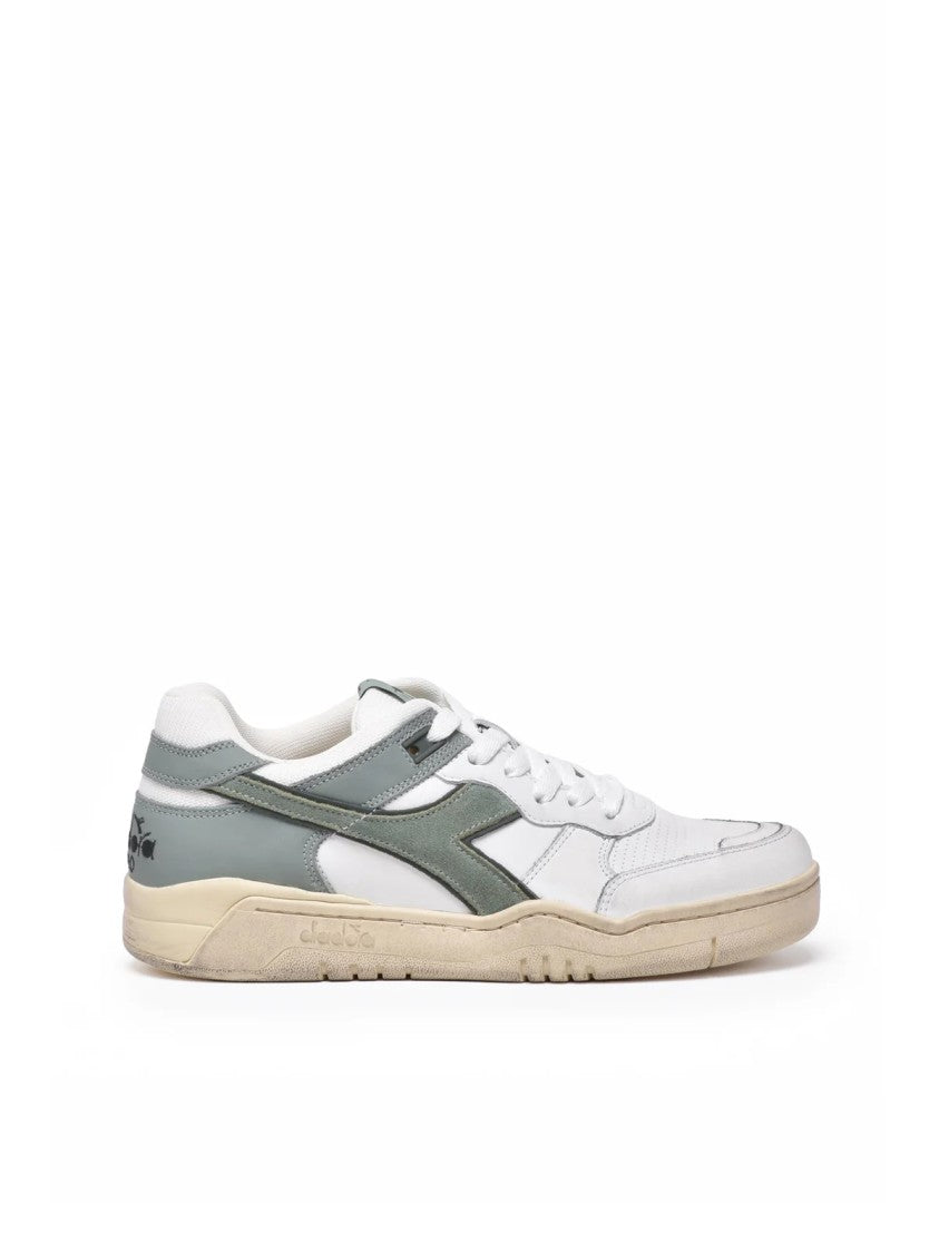 Diadora Heritage White Green Leather B.560 Sneakers
