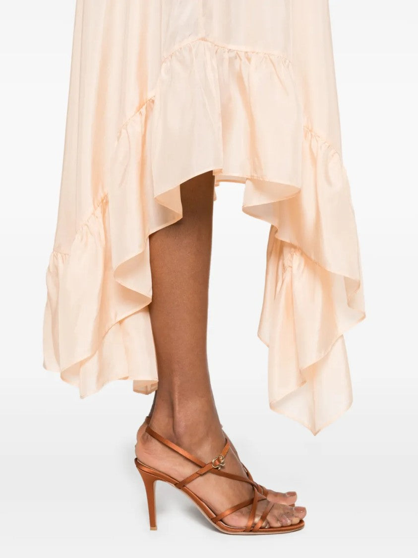 Philosophy Di Lorenzo Serafini Refined Classic Silhouette Elegant Draping Dress