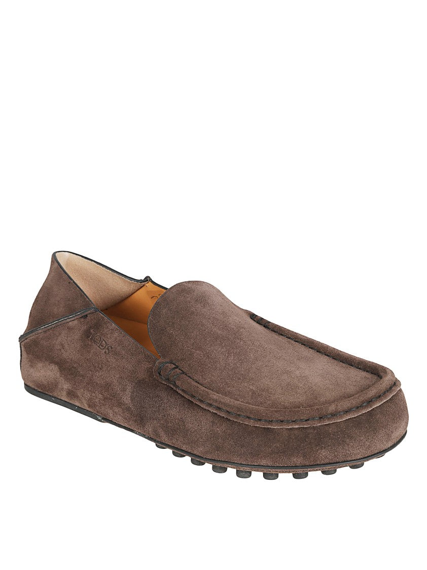 Tod's Classic Slip-On Flat Shoes In Soft Calfskin