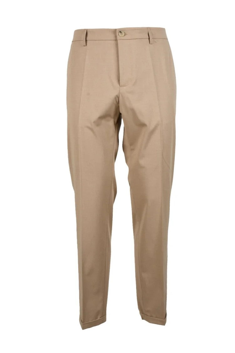 Patrizia Pepe Polyester Viscose Trousers - Beige