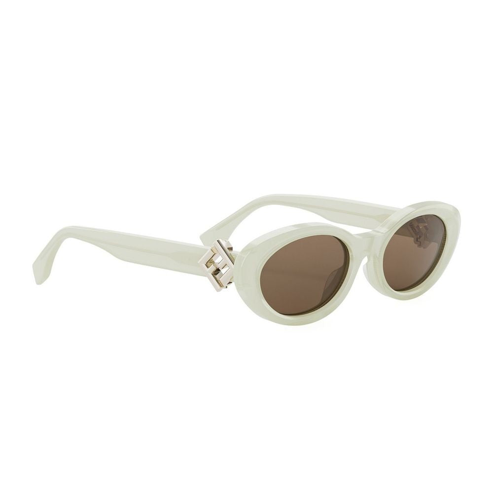 Fendi Ff Diamonds Slim Oval Acetate Sunglasses