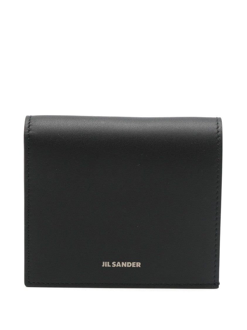 Jil Sander Black Smooth Matte Rectangular Wallet