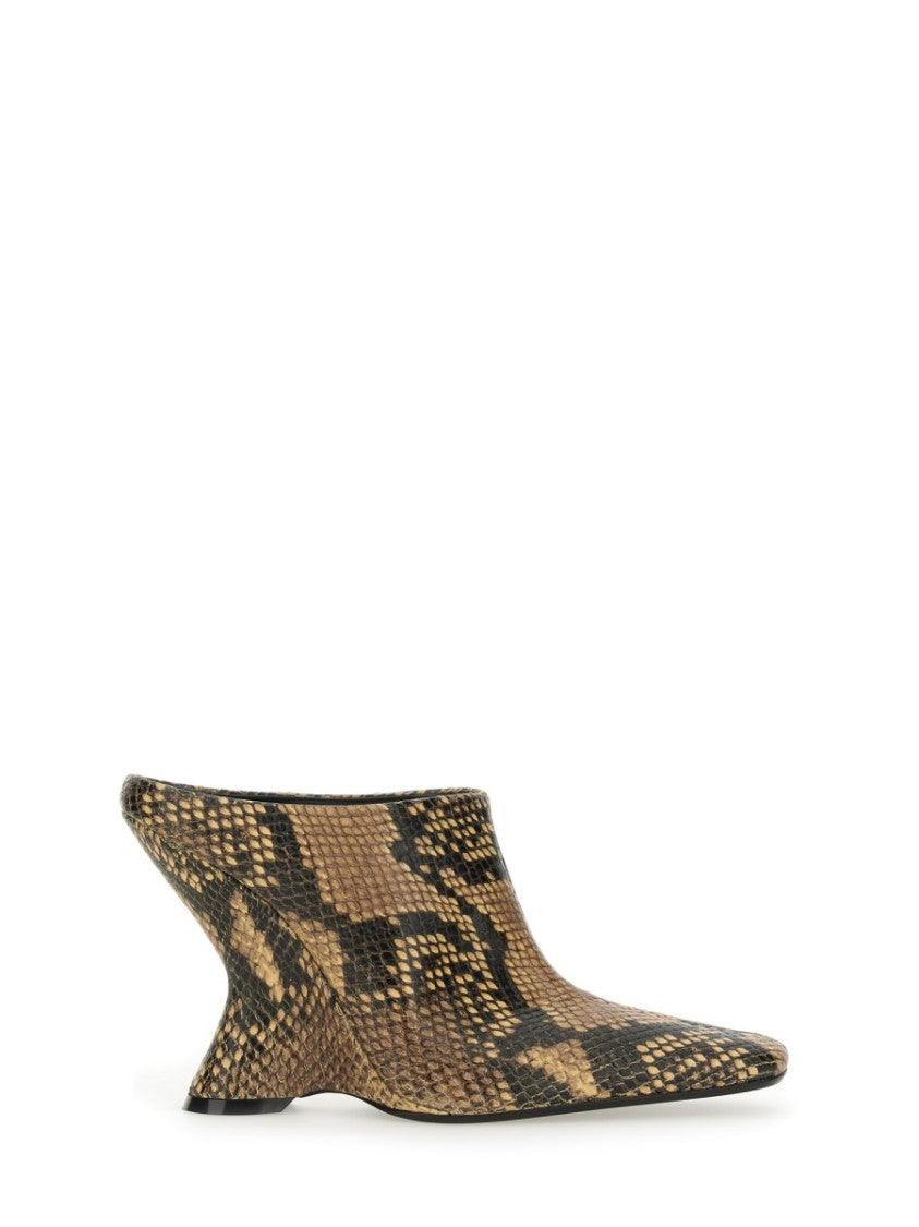 Dries Van Noten Pointed Toe Leather Boot With 10 Cm Heel