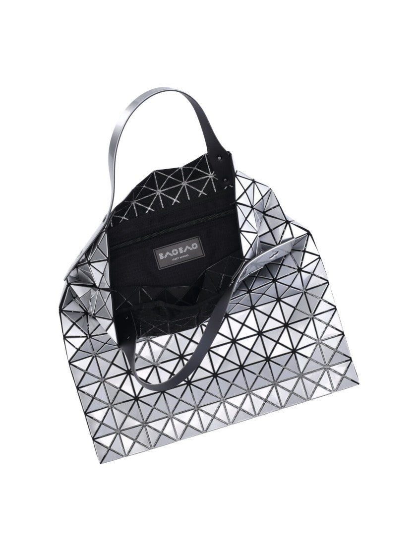 Bao Bao Issey Miyake Silver Prism Geometric Panel Reflective Pvc Tote Bag