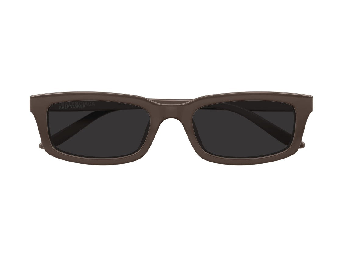 Balenciaga Bb0526s Bold Glossy Acetate Rectangular Sunglasses