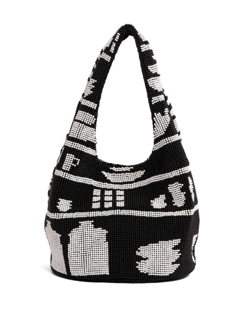 J. W. Anderson Textured Hobo Bag With Striking Black