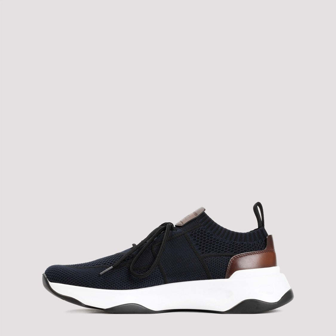 Berluti Blue Navy Textile Knit Sneakers