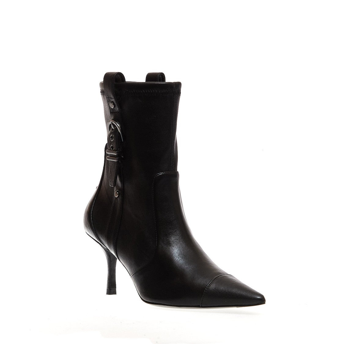 Stuart Weitzman 75Mm Heel Black Ankle Boots