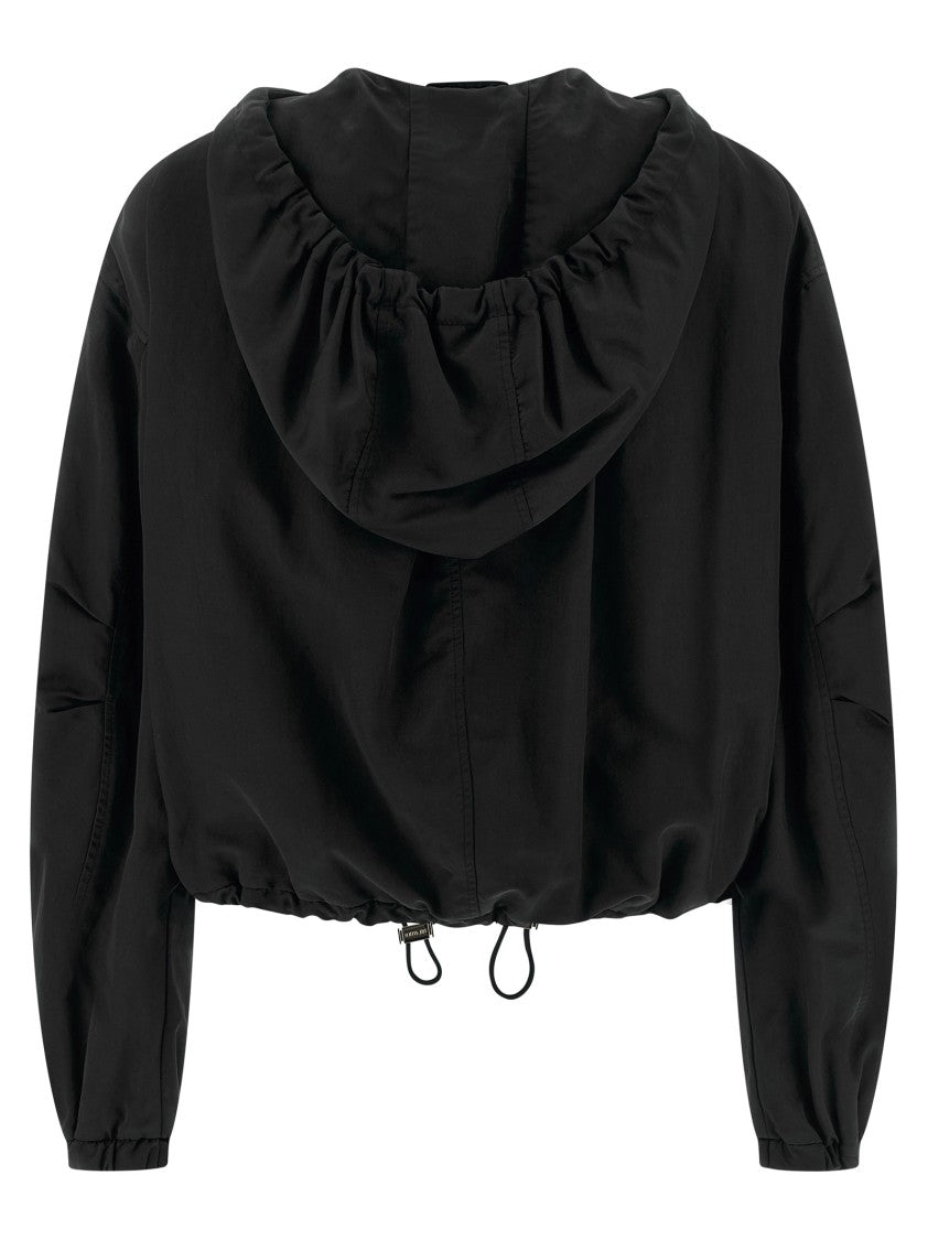 The Attico Hooded Bomber Jacket