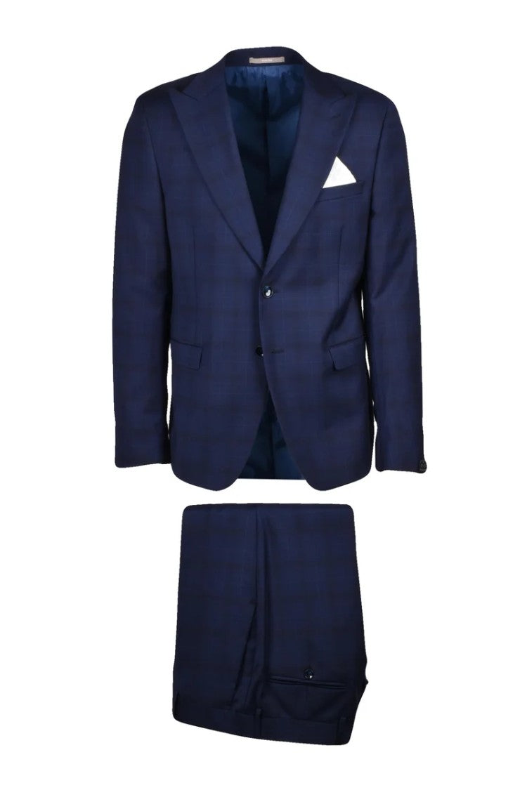 Paoloni Men's Tailored Suit - Blue