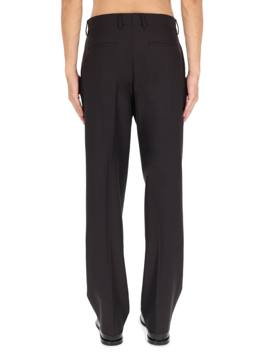 Fendi Wool-Blend Tailored Straight-Leg Pants