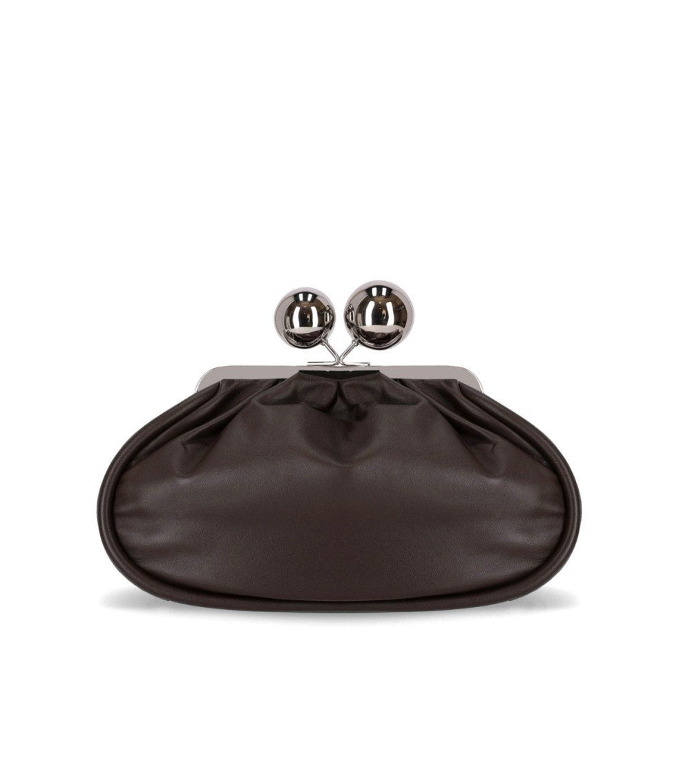Max Mara Pasticcino Milvanew Medium Dark Brown Clutch