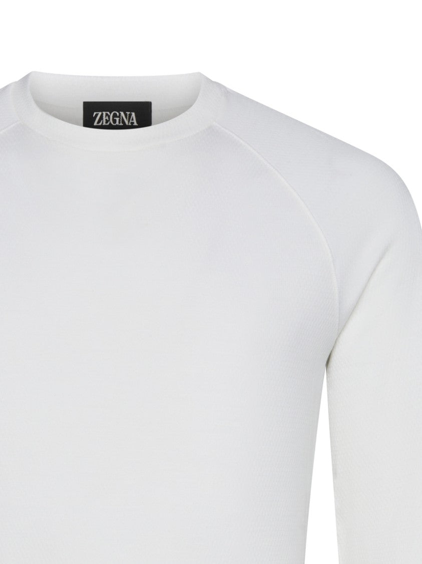 Zegna Virgin Wool T-Shirt – White