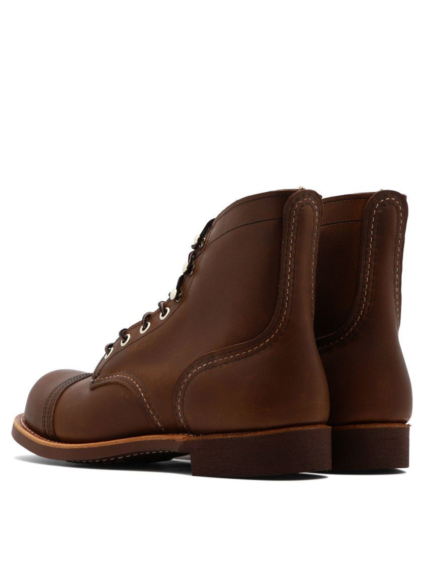 Red Wing Brown Leather Ankle Boots
