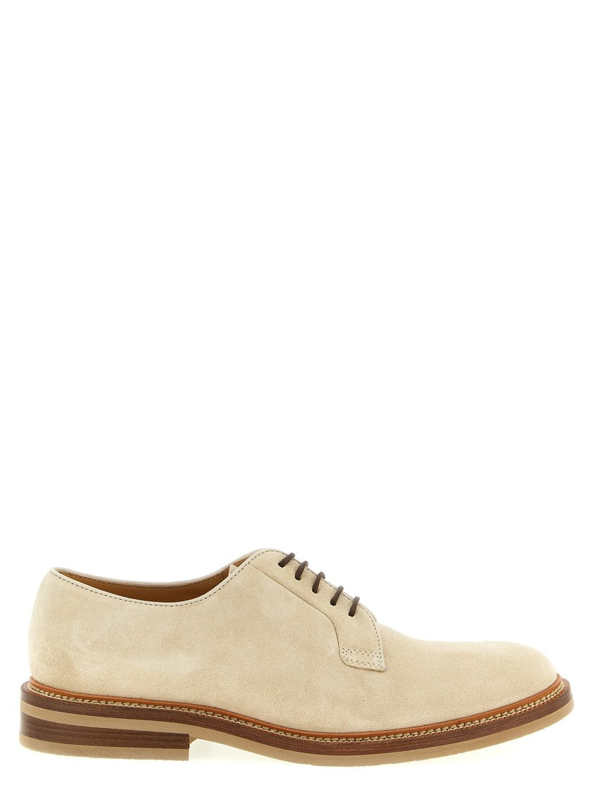 Brunello Cucinelli Suede Derby Shoes