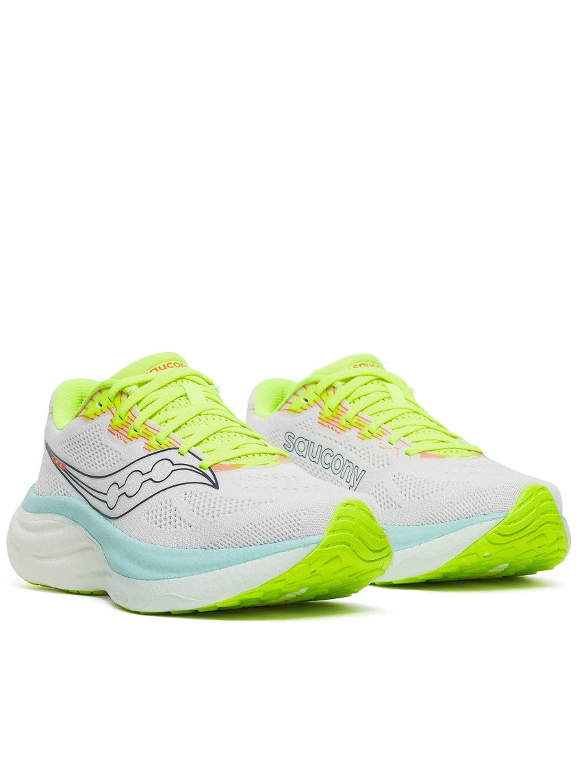 Saucony Light Tonal Running Sneakers With Neon Accents