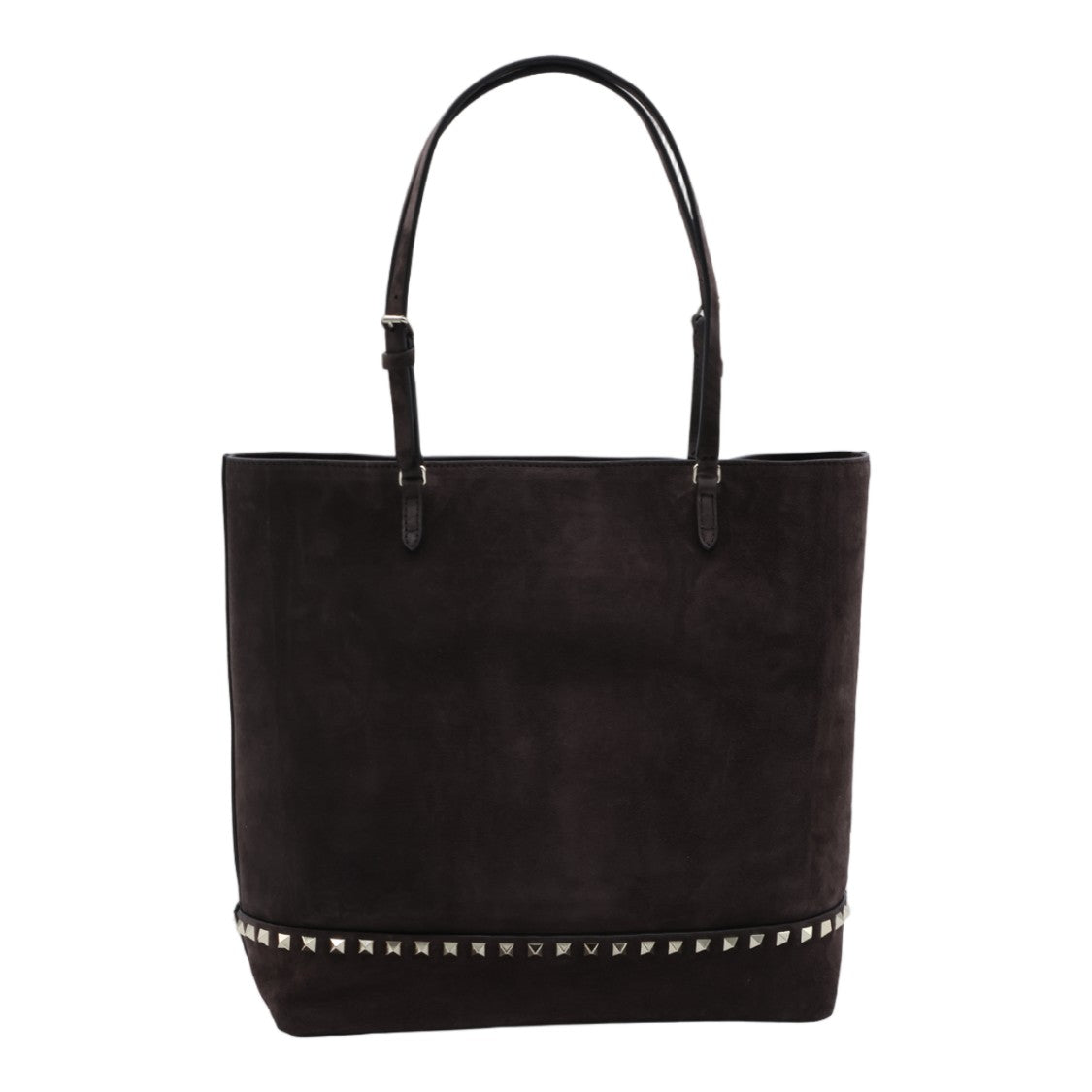 Valentino Garavani Sleek Black Suede Tote Bag