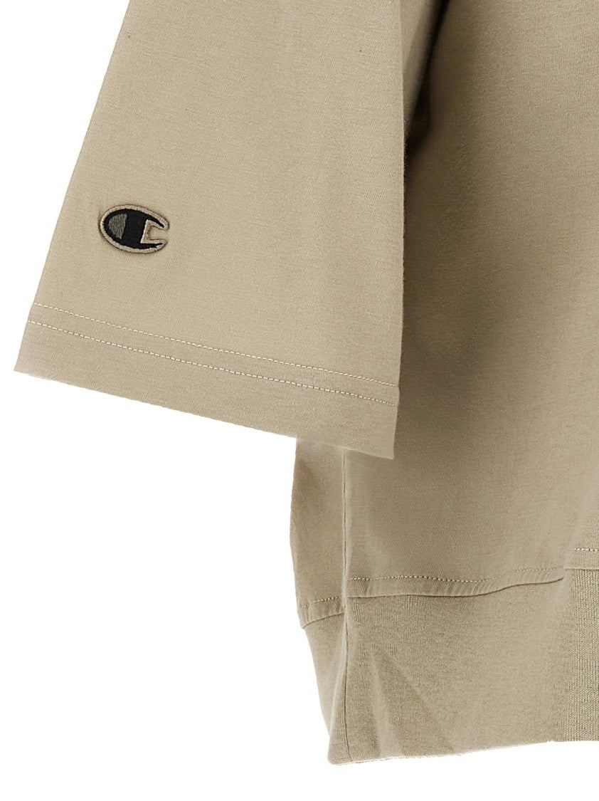 Rick Owens Cropped Cotton T-Shirt